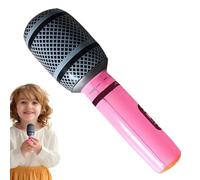 Inflatable Microphone, Blow-Up Microphone Props, Inflatable Sing Toy, 13.78 Inches Lightweight Singing Decoration for Musical Concerts, Parties, and Performances