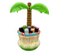 Inflatable Palm Tree Cooler - 25.98In Floating Drink Holder | Portable | PVC Blow Up Beverage Chiller | Tropical Pool Party Decoration For Beach, Summer, Adults and Children