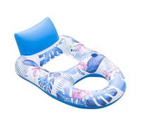 Inflatable Pool Float, Floating Lounge Chair, 55.91x32.28x18.5 Inches Blow Up Raft Seat, Comfortable Backrest Design, Durabled Vinyl Build, Perfect for Beach, River Vacation Fun
