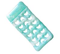 Inflatable Pool Float, Floating with Headrest, Waterproof Leaf Pattern Design Rafts for Swimming, Amusement Park, Traveling, Backyard Party, 70,87 x 35,43 pulgadas