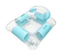 Inflatable Pool Float - Foldable Mesh Water Chair | Transparent PVC Lounger