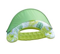 Inflatable Pool Float, Heavy-Duty Water Raft, Sunshade Canopy Lounger, Built-In Cup Holder, Floating Pools Chair for Summer Swimming Lake River Backyard Vacation, Men Women Relaxation 40.55x31.5in