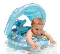Inflatable Pool Float, Kids Swim Ring, Whale Water Toy, Portable Floating Ring, for Beach Lake Outdoor Backyard Vacation Travel Party Summer Swimming Fun Play Safety Gear, Multicolor