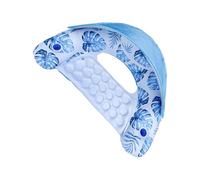 Inflatable Pool Float, Swimming Hammock Raft Lounger, Outdoor Fun, Floating Chair with Cup Holder, Comfortable Lounge Seat for Summer Pool, Beach, River, Hot Pink, Blue