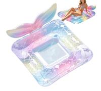 Inflatable Pool Floats Adult, Convertible 2-in-1 Floating Water Lounger