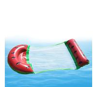 Inflatable Pool Floats, Adult Water Hammock Lounger Float, 4 en 1 Watermelon Drifter with Pump, Versatile Lounge Chair, Ideal for Beach, Lake, and Sunbathing