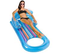 Inflatable Pool Floats - Pool Float - Inflating Water Lounger | Durable Splash-Proof Inflatable Float Lounger For Lake Beach Poolside Camping Vacation Travel Backyard Swimming Relaxation Adults
