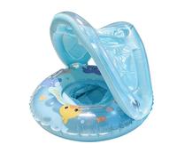 Inflatable Pool Floats - PVC 6 Months To 4 Years | Kids Swimming Ring Whale Floating Swim Toy with Removable Awning | For Beach Lake Outdoor Backyard Vacation Travel Party Summer Use