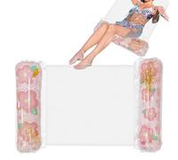 Inflatable Pool Floats - PVC Nylon 127x67cm | Pool Float Hammock | Floating Lounge Chair | Glitter Water Hammock Bed | Lake Beach Floating Chair For Summer Party Relaxation Use