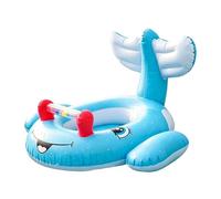 Inflatable Pool Floats, Whale Swimming Aid, Cute Design with Anti Tipping Feature, Vacation Gear with Summer Detail, Water Accessory, Fun Toy 28.35x26.38x18.9 Inches for Beaches Lakes Rivers Parties