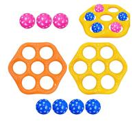 Inflatable Pool Games - Inflatable Water Float, Ball Toss Toy with Fun Challenge, Ball Toss Game Set, Outdoor Activity, Water Play Accessories for Beach Vacation Family Travel Outdoor