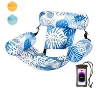 Inflatable Pool Lounge Chair with Mesh Seat, Premium Inflatable Pool Chair & Pool Floats for Adults - Foldable Water Hammock Lounge for Beach, Lake, Tanning Pool &Summer Outdoor Toys (A)