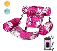 Inflatable Pool Lounge Chair with Mesh Seat, Premium Inflatable Pool Chair & Pool Floats for Adults - Foldable Water Hammock Lounge for Beach, Lake, Tanning Pool &Summer Outdoor Toys (D)