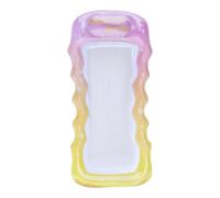 Inflatable Pool Lounger 77in PVC Float Mat with Cup Holder For Tanning