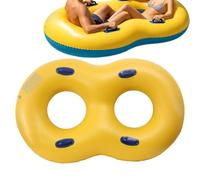 Inflatable Pool Lounger (Double-People) - Comfortable PVC Swimming Raft | Figure-Eight Float Bed For Summer Water Fun | Large Inflatable Pool Floatie For Adults, Beach Lake River Parties Vacations Cou