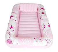 Inflatable Pool Lounger, Floating Sun Raft, Lounging Float with Drink Holder, Durable Heavy-Duty PVC Design for Beach Lake Summer Vacation Resort Adults Families Water Relaxation Fun