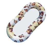 Inflatable Pool Lounger - Portable Summer Water Raft, Mesh Seat Recliner