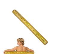 Inflatable Pool Noodle - Large PVC Glitter Strong Buoyancy, Floating Foam Alternative, Hollow Air Pillow, Lightweight Drifting Tube, Swim Cushion | for Beach Lake Water Sports Summer Party
