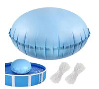 Inflatable Pool Pillow, Ice Equalizer, 9.06x8.66x1.57 Inches Cushion, Thick Float Support for Party, Resort, Hot Tub, Beach Vacation, Lake, River, Tubing, Backyard SPA, Blue