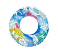 Inflatable Pool Tube Float, Adult Swim Ring Water Lounge Donut, Sturdy Build Design, Quality PVC Swim Ring System, Lightweight Summer Float Style, Fun Party Pool Accessory, for Beach Lake Outdoor
