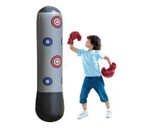 Inflatable Punching Bag, Bounce Back Boxing Toy, 63 Inch Standing Trainer, Soft Air-Filled Design, Active Play Equipment, Ideal for Boys Girls Ages 5 to 12 Toddler Exercise Use
