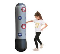 Inflatable Punching Bag, Bounce Back Boxing Trainer, Strong Toy, 63inc Tall Ejercise Tool, Soft Fitness Equipment, Compact Versatile Ideal para niños, niñas, edades 5-12