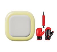 Inflatable Punching Pad - Wall Mounted Boxing Target, Cushioned Desi