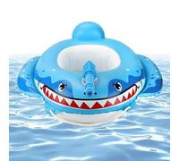 Inflatable Shark Pool Floats for Kids - Water Squirting Swim Ring, Outdoor Kids Floating Safety Seat, Spraying Marine Animal Rider | Splash Toy Raft Boat for Beach Water Park Party Summer Vacation