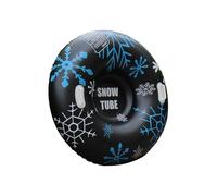 Inflatable Snow Sled - Tubo de invierno de 35 in | 0,4 mm PVC Heavy Duty Sledding Toy with Handles, Estable Ski Tube for Iced River and Slopes, Fun Winter Game Gear for Kids and Adults
