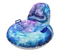Inflatable Snow Tube - PVC Sled with Backrest | 80cm Handle