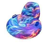 Inflatable Snow Tube - PVC Sled with Backrest | 80cm Handle