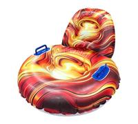 Inflatable Snow Tube - PVC Sled with Backrest | 80cm Handle