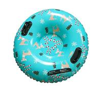 Inflatable Snow Tube, Thick Cold-Resistant Sled, Double Handle Snow Rider with Durable PVC, Outdoor Winter Accessory Lightweight Build, Sliding Tube with Comfortable Design, Recreation Gear for Park