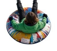 Inflatable Snow Tubes for Sledding, Heavy Duty Winter Fun Toys, Snow Tube Sleds for Adults and Kids, Durable Reinforced Handles, Outdoor Sliding Accessory for Family, Friends, Men and Women