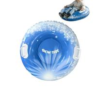 Inflatable Snow Tubes - Thickened PVC Sled, Anti Tipping Round Tubing Toy | 31.5x11.4 Inches | Heavy Duty PVC Material | Proof Anti Tipping Sled For Adults, Kids, Family, Snow Play