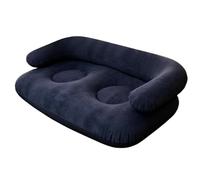 Inflatable Sofa - Folding Flocked Portable Comfortable Sofa With Armrest