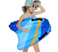 Inflatable Surfboard with Handles - Inflatable Surf Boards | Colorful Surfing Body Board | Beach Floats |Portable Swim Toys Pool Raft and Belts, Soft Swimming Poodl Accessories For Adults Kids