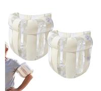 Inflatable Swim Arm Bands - Transparent Glitter Water | Air