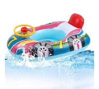 Inflatable Swim Seat Float - PVC 0.18mm | Kids Swimming Pool Ring, Steering Wheel Water Float Toy, Bath Swim Trainer Ring, Floating Seat For Beach Garden | Water Activity
