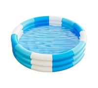 Inflatable Swimming Pool - Thickened Durable PVC Pool | Safe Play for Kids Family Backyard Patio Camping Indoor Outdoor Activities 145x25cm Blue Yellow Pink