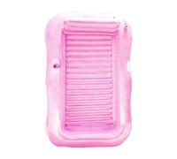 Inflatable Tanning Pool Lounger, Water & Land Floating Bed with Built-in Sprayer, Large 208x130cm Sunbathing Float for Poolside, Backyard, Beach, Lake