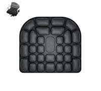 Inflatable Travel Seat Cushion | 3D Air Cell Portable Comfort Pad - Adjustable Support for Airplane, Car, Office Chair & Wheelchair - 200kg Capacity, Ergonomic Pressure Relief(Black1)