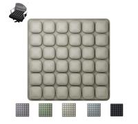 Inflatable Travel Seat Cushion | 3D Air Cell Portable Comfort Pad - Adjustable Support for Airplane, Car, Office Chair & Wheelchair - 200kg Capacity, Ergonomic Pressure Relief(Khaki)