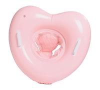 Inflatable Tube, Inflatable Portable Heart-Shaped Pool Ring with Handles, 10.63 inches Adorable Blow Up Swim Tube Age 6+ Months, Water Plaything Accessory for Beach