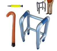 Inflatable Walker Prank Prop - Funny Old Age Gag Gift