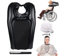 Inflatable Wash Basin, Portable Shampoo Bowl, Pvc Hair Bath Tub, Neck Support Design, for Home Sink Hair Washing Elderly Disabled Bedridden Travel Salon Barber Care Kit Accessories 60 x 38 x 10 cm