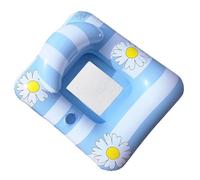 Inflatable Water Hammock - PVC Floating Deck Chair Adult Lounger | Printed Pool Float Heavy Duty | Hammock Style Deck Chair For Swimming Lake Beach Summer Party