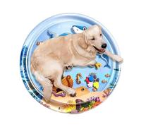 Inflatable Water Play Mat - Interactive Cooling Sensory Pad Floating Fish Pattern PVC Thick Safe Splash Fun Portable Easy Setup Design | Summer Activity Cooling Mat For Home Living Room