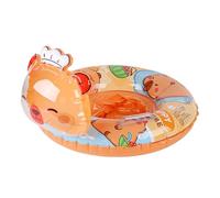 Inflatable Water Raft, Swimming Ring, Cartoon Play Gear with Quick Air, Compact Summer Set with Easy Fun, Home Accessories for Outdoor, Indoor Usage, Beach, Tub, Shower, Bath, Girls, Boys, & Teenagers