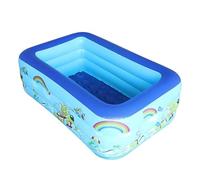 Inflatable Young Kids Pool Inflatable | Rectangle Safe Landing | Inflating